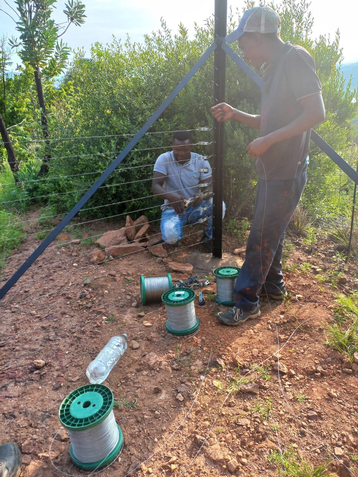 Electric fence installation